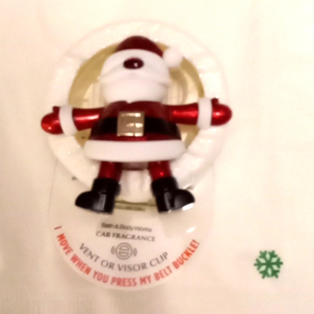 Christmas Santa car visor clip